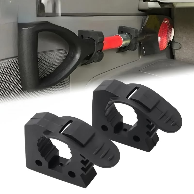 Quick-Release Shovel & Tool Mount Clamps – 2 Pack – Black